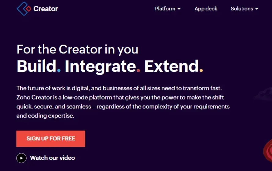 Zoho Creator